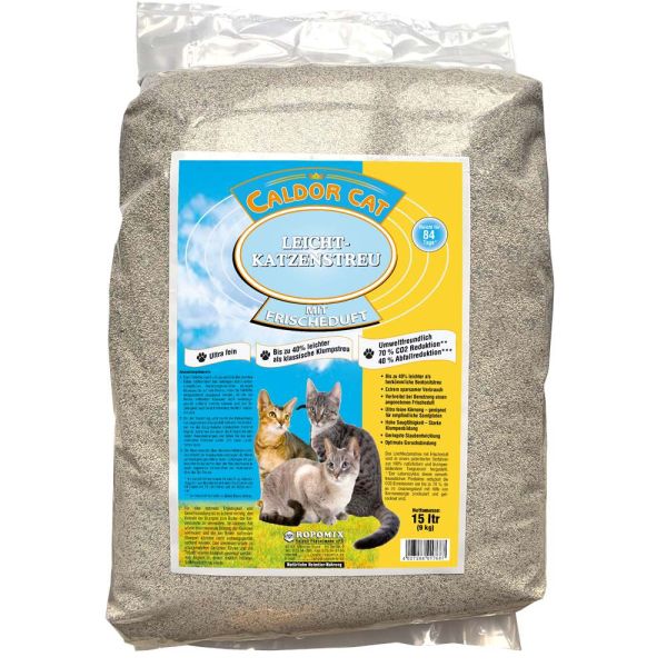 Caldor Cat Leichtkatzenstreu mit Frischeduft 15l