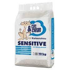 Sparpaket 3 x Cat & Clean Sensitive mit Babypuderduft 10kg