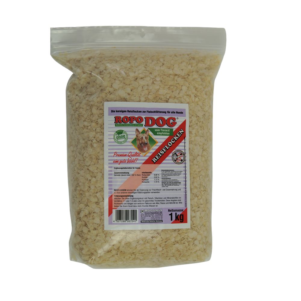 ROPODOG Reisflocken pur