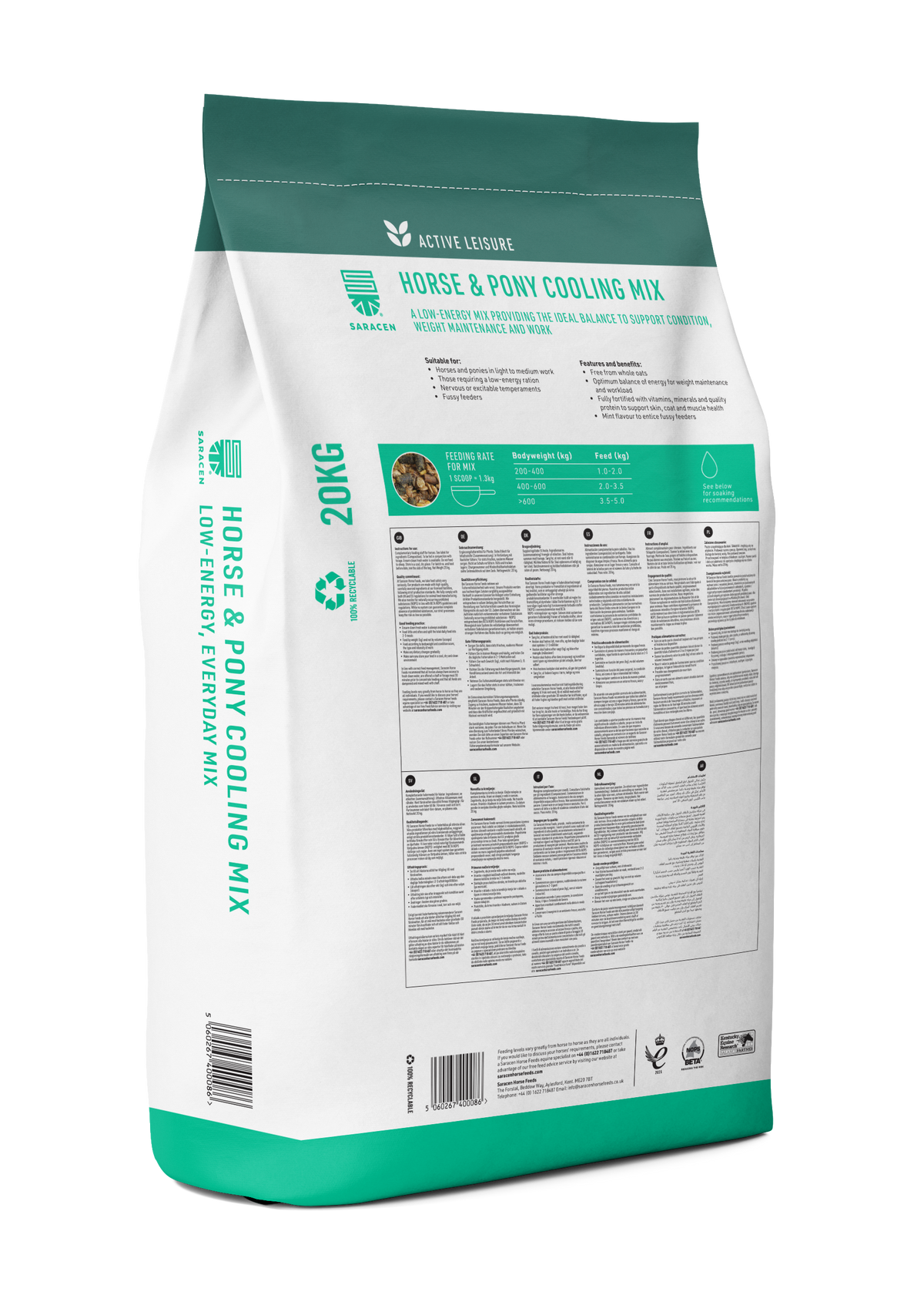 Saracen Horse & Pony Cooling Mix 20kg