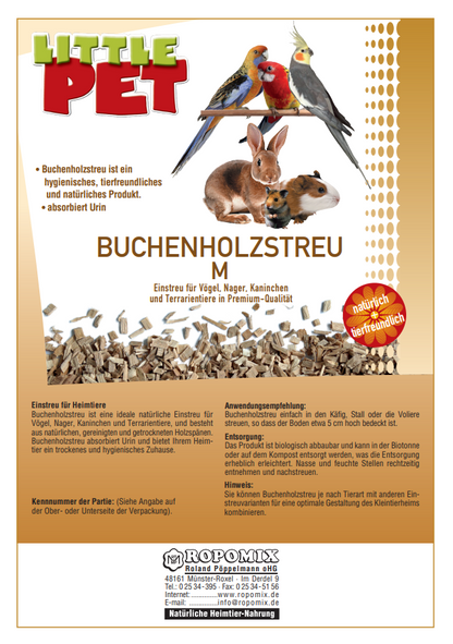 Little Pet Buchenholzstreu M (Medium)