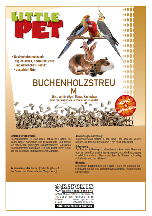 Little Pet Buchenholzstreu M (Medium)