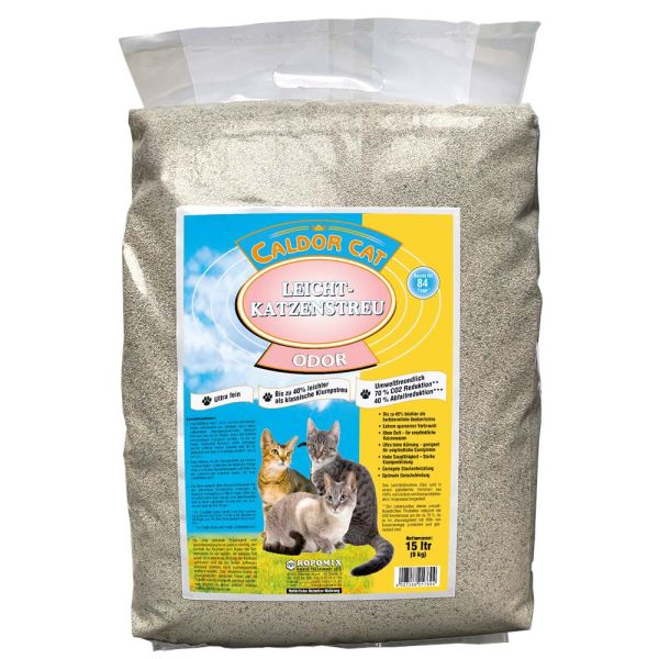 Caldor Cat Leichtkatzenstreu ODOR (ohne Frischeduft) 15l