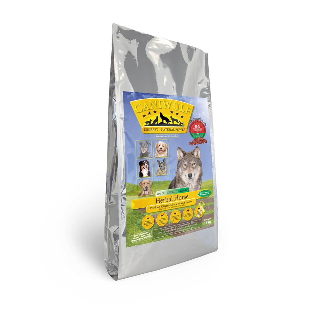 CANIWULF Herbal Horse Adult Original Pferd mit Süßkartoffel und vielen Kräutern