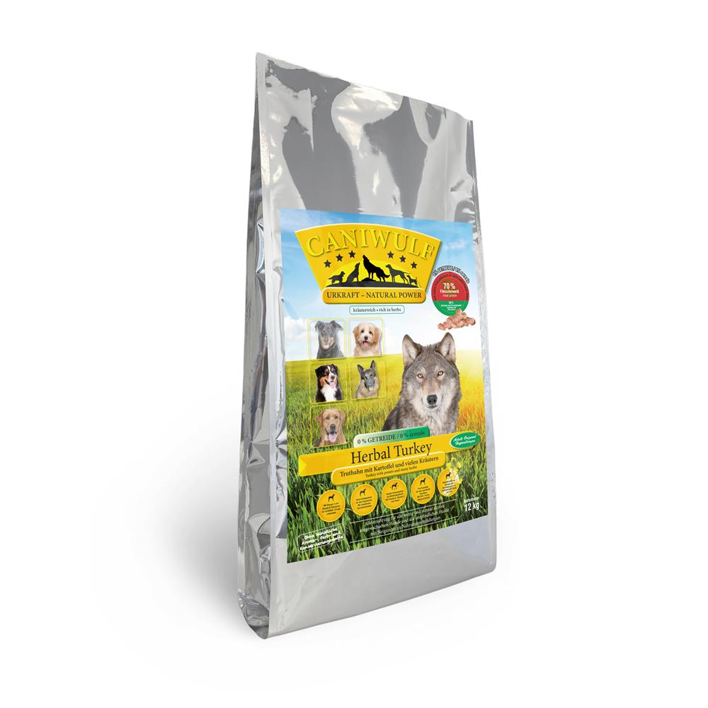 CANIWULF Herbal Turkey Adult Original Truthahn mit Kartoffel und vielen Früchten