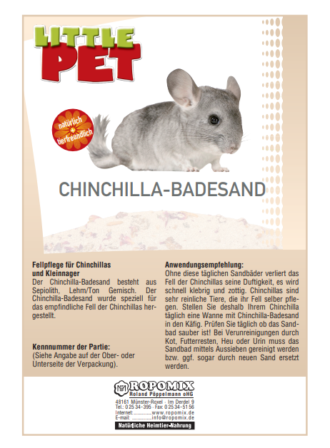 Little Pet Chinchilla-Badesand