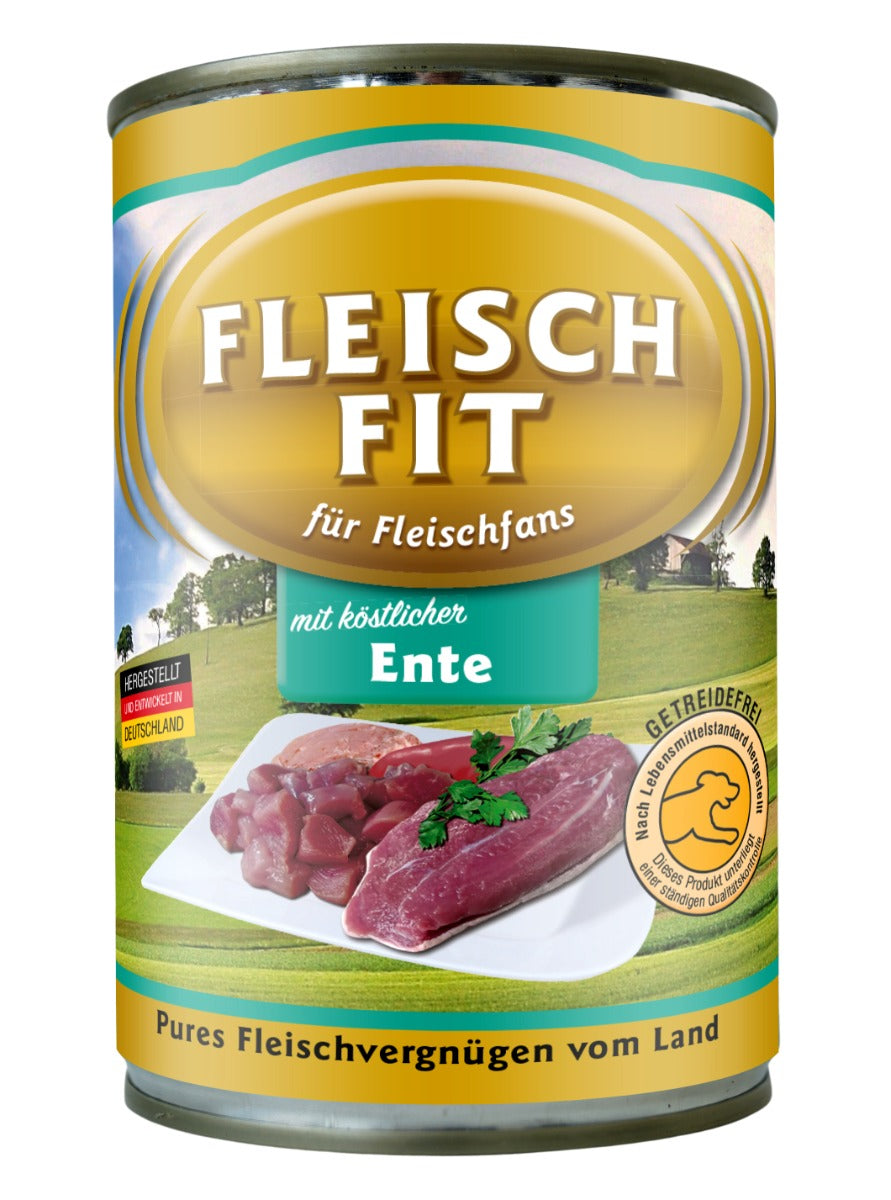 FleischFit Hund mit Ente
