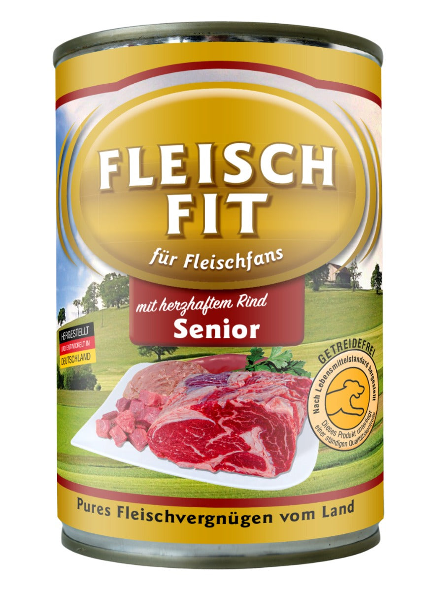 FleischFit Hund Senior mit Rind