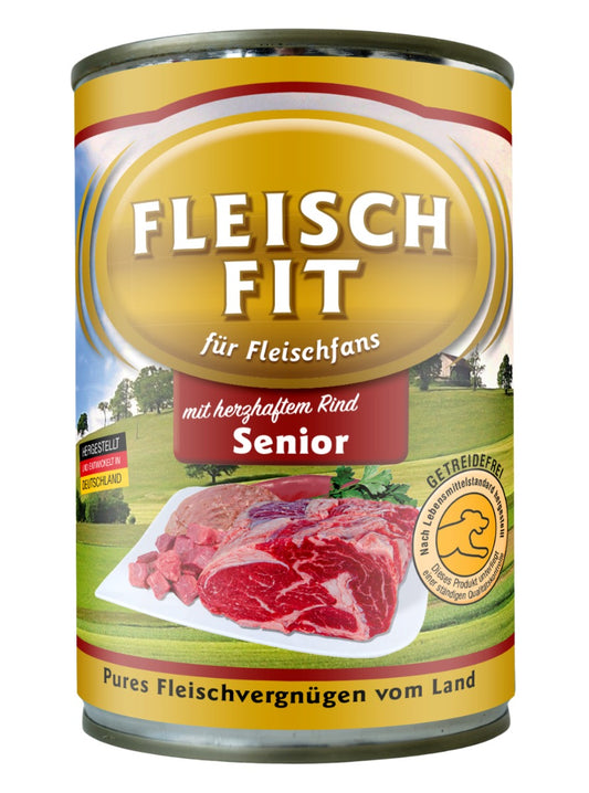 FleischFit Hund Senior mit Rind
