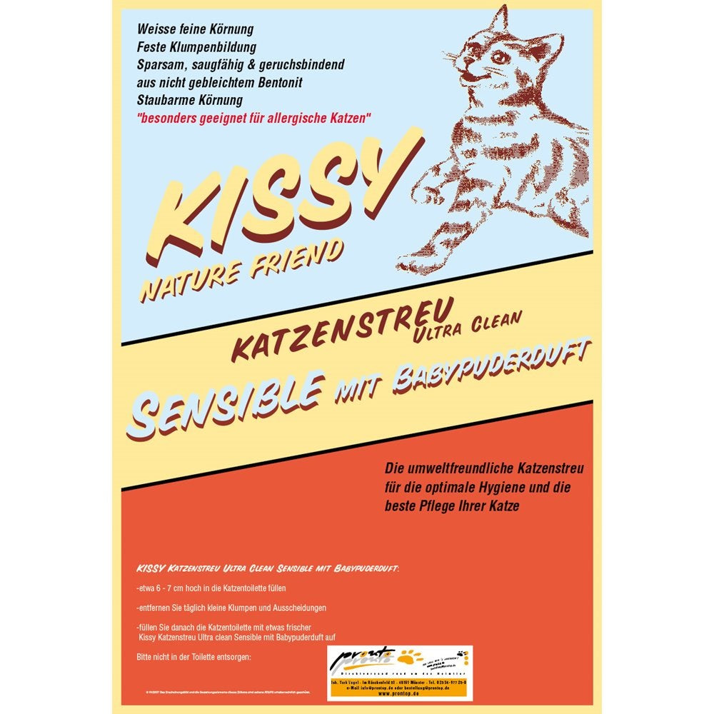 Kissy Ultra Clean Sensible mit Babypuderduft 10kg
