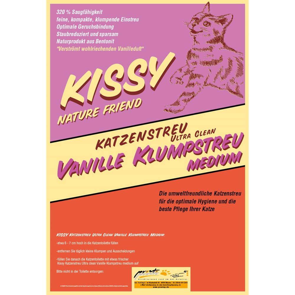 Kissy Vanille Klumpstreu Medium 10kg