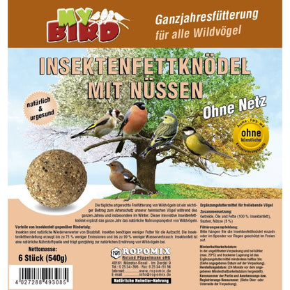 My Bird Insektenfettknödel Nüssen ohne Netz 90g