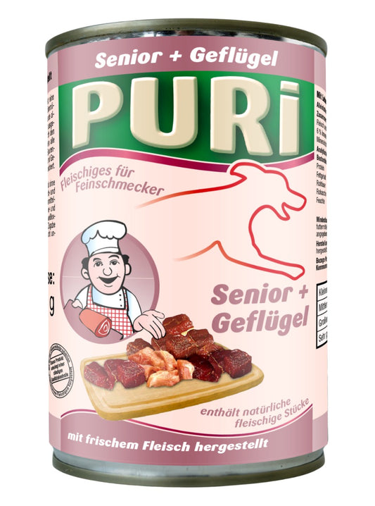 Puri Fleisch für Feinschmecker Senior + Geflügel