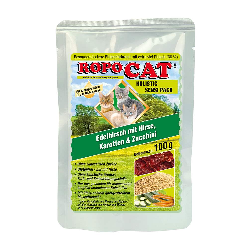 ROPOCAT Holistic Sensi Pack Edelhirsch mit Hirse, Karotte & Zucchini