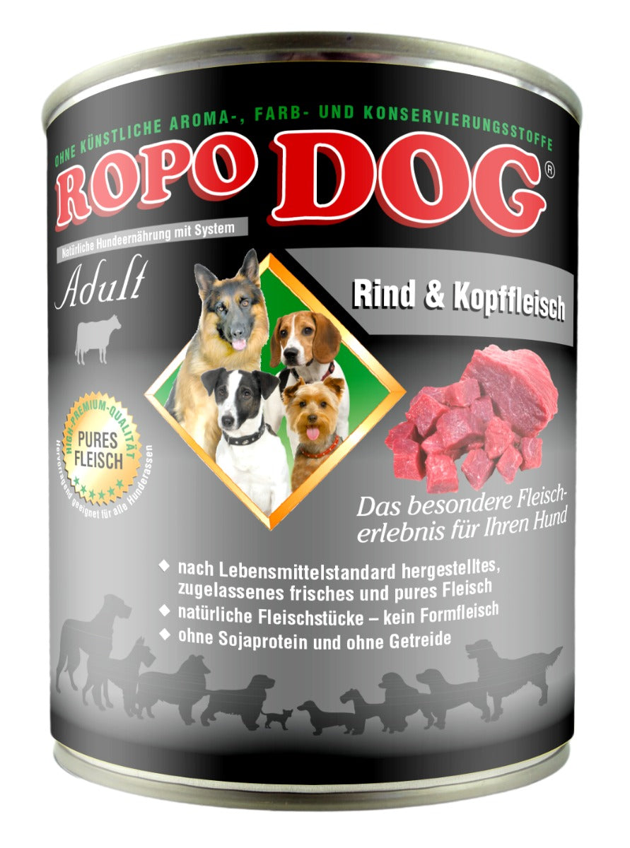 ROPODOG Rind & Kopffleisch