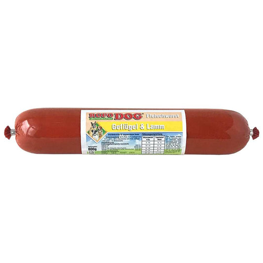ROPODOG Fleischwurst Geflügel & Lamm