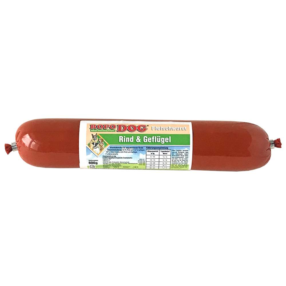 ROPODOG Fleischwurst Rind & Geflügel