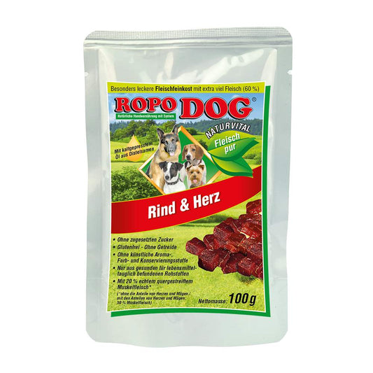 ROPODOG Naturvital Fleisch pur Rind & Herz