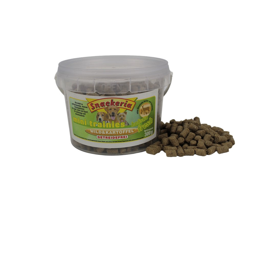 Snackeria Mini-Trainies frisches Wild & Kartoffel holistic 300g